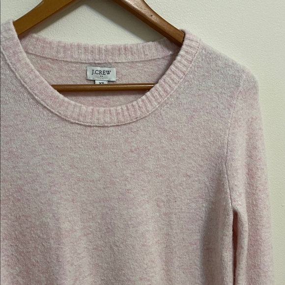 J. Crew Women's Sweater XS Crew Neck Light Pink Bubblegum Cozy Chic Stretchy - Picture 3 of 9